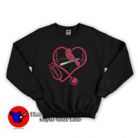 Nurse Saint Louis Cardinals Heart Graphic Sweatshirt