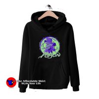 Poison Logo And Glow Skull Graphic Unisex Hoodie