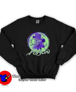 Poison Logo And Glow Skull Graphic Unisex Sweatshirt