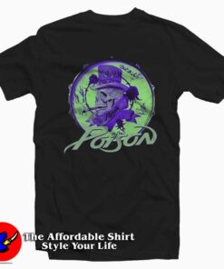 Poison Logo And Glow Skull Graphic Unisex T-Shirt