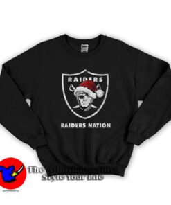 Raiders Santa Oakland Raiders Nation Graphic Sweatshirt