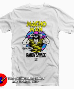 Randy Savage WWE Macho Man Retro Graphic T-Shirt