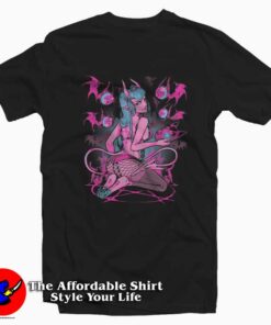 Shi-Chan Devil Girl Pinku Kult Graphic T-Shirt