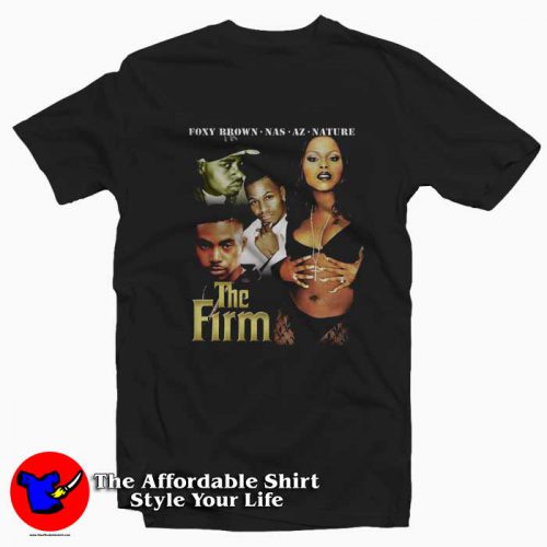 The Firm Nas Foxy Brown Nature Firm Biz Illmatic Tshirt 500x500 The Firm Nas Foxy Brown Nature Firm Biz Illmatic T Shirt On Sale