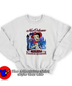 Vintage Betty Boop New Orleans Graphic Sweatshirt