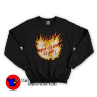 Vintage Wu Tang Clan Flames Graphic Sweatshirt