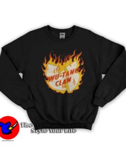 Vintage Wu Tang Clan Flames Graphic Sweatshirt