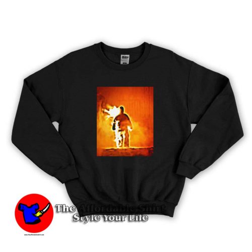 Yeezy on Fire Donda Kanye West Graphic Sweater 500x500 Yeezy on Fire Donda Kanye West Graphic Sweatshirt On Sale