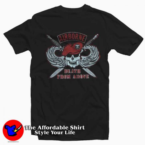 Airborne Death From Above Vintage Graphic Tshirt 500x500 Airborne Death From Above Vintage Graphic T Shirt On Sale