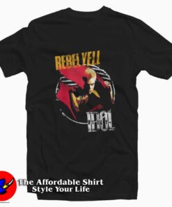 Billy Idol Rebel Yell Punk Rock Concert T-Shirt
