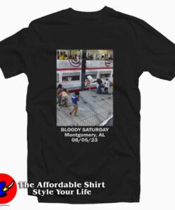 Bloody Saturday Montgomery Alabama Brawl Graphic T-Shirt
