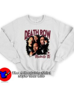 Burgundy 5s Shirt Death Row Records Graphic Sweatshirt