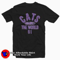 Cats Against The World Graphic Unisex T-Shirt