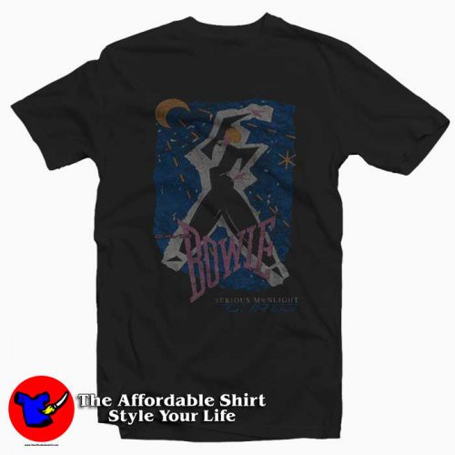 David Bowie Serious Moonlight Tour Graphic Tshirt 500x500 David Bowie Serious Moonlight Tour Graphic T Shirt On Sale