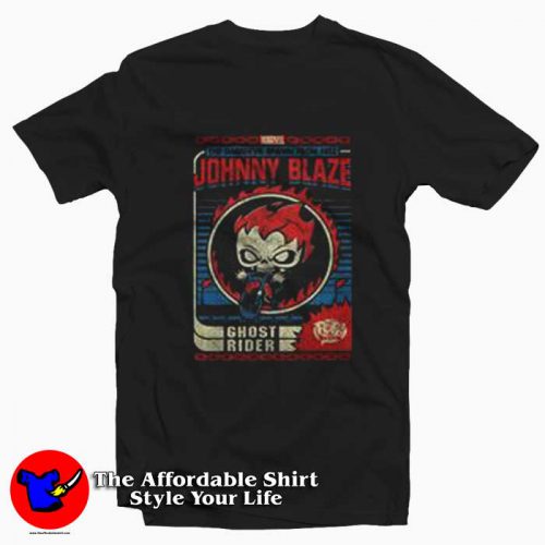 Funko Pop Ghost Rider Johnny Blaze Unisex Tshirt 500x500 Funko Pop Ghost Rider Johnny Blaze Graphic T Shirt On Sale