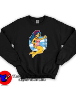 Funny The Simpsons Sexy Marge Graphic Sweatshirt