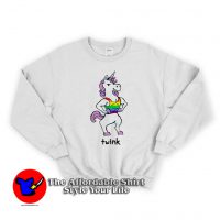Funny Unicorn Twink Rainbow Gay Pride Sweatshirt