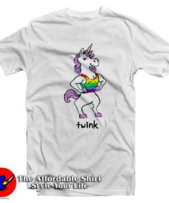 Funny Unicorn Twink Rainbow Gay Pride T-shirt