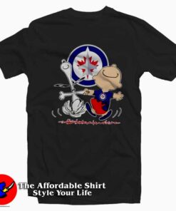 Funny Winnipeg Jets Snoopy And Charlie Brown T-Shirt
