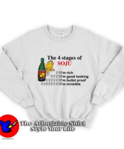 Garfield The 4 Stages Of Soju Graphic Sweatshirt
