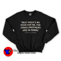 Jonas Brothers Hangover Tour Graphic Sweatshirt