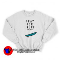 Maui Wildfire Pray For Suf And Rum Graphic Sweatshirt