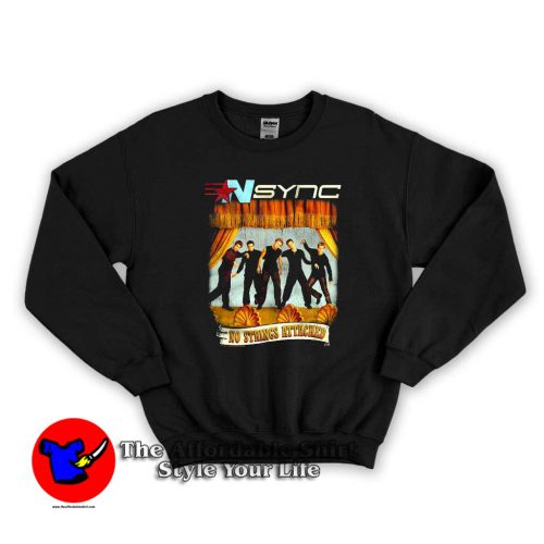 NSYNC No Strings Attached Album Cover Vintage Sweater 500x500 NSYNC No Strings Attached Album Cover Vintage Sweatshirt On Sale