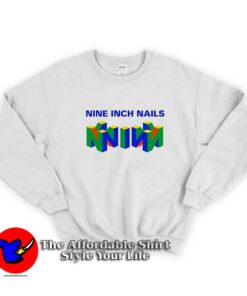 Nin Nine Inch Nails Mashup Nintendo Graphic Sweatshirt