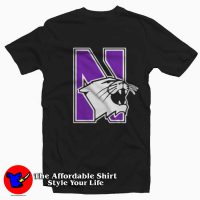 Northwestern Cat Against Wildcats Graphic T-Shirt