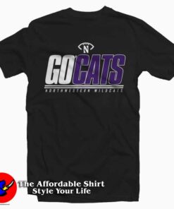 Northwestern Wildcats Go Cats Graphic T-Shirt