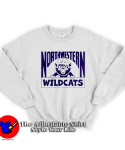 Northwestern Wildcats Vintage Football Mascot Sweatshirt