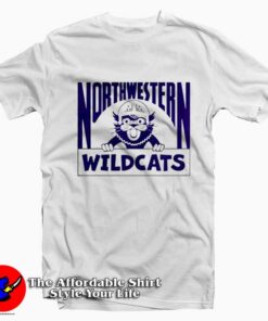 Northwestern Wildcats Vintage Football Mascot T-Shirt