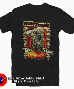 Rob Zombie Born To Go Insane Graphic T-Shirt