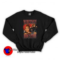 Rock Off Black Whitney Houston 90s Graphic Sweatshirt