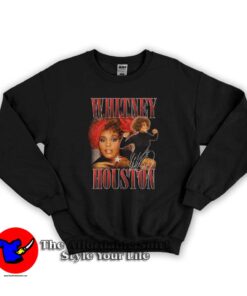 Rock Off Black Whitney Houston 90s Graphic Sweatshirt