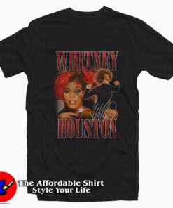 Rock Off Black Whitney Houston 90s Graphic T-Shirt