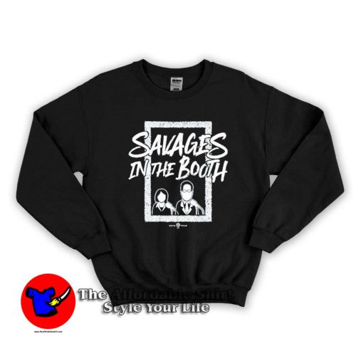 Savages In The Booth John Sterling Suzyn Waldman Sweater 500x500 Savages In The Booth John Sterling Suzyn Waldman Sweatshirt On Sale