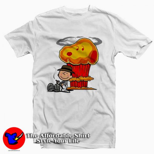 Snoopy and Charlie Brown Oppenheimer Graphic Tshirt 500x500 Snoopy and Charlie Brown Oppenheimer Graphic T Shirt On Sale