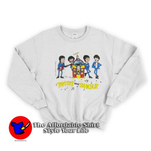 Vintage The Beatles Twist and Shout Puffy Corps Sweater 500x500 Vintage The Beatles Twist and Shout Puffy Corps Sweatshirt On Sale