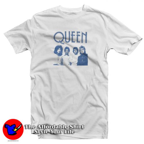 Queen Blue Band Photo Logo T Shirt 500x500 Queen Blue Band Photo & Logo T Shirt