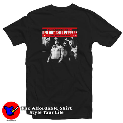 Red Hot Chili Peppers Transmission Impossible Album T Shirt 500x500 Red Hot Chili Peppers Transmission Impossible Album T Shirt