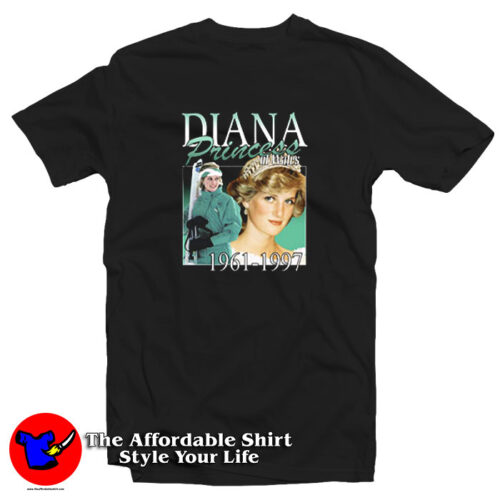 Vintage Princess Diana Wales 1961 1997 T Shirt 500x500 Vintage Princess Diana Wales 1961 1997 T Shirt