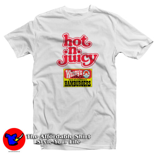 Vintage Wendys Hot N Juicy Burger T Shirt 500x500 Vintage Wendy’s Hot N Juicy Burger T Shirt