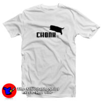 Chonk Cat Logo Parody T Shirt