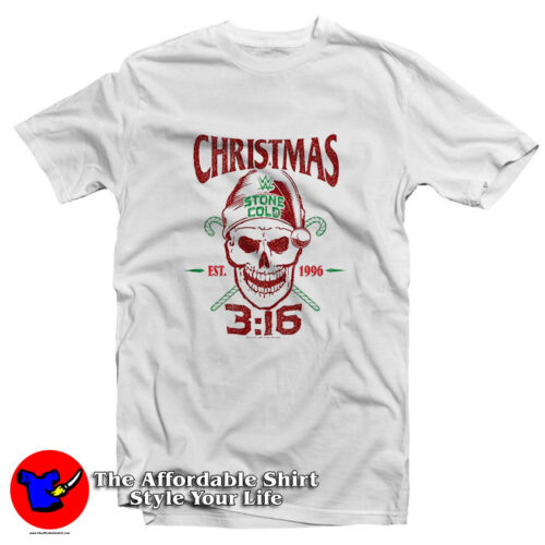 Christmas 3 16 Stone Cold EST 1996 Steve Austin T Shirt 500x500 Christmas 3 16 Stone Cold EST 1996 Steve Austin T Shirt
