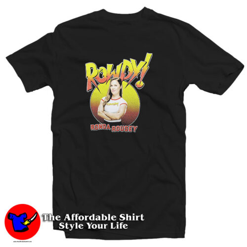 Classic Ronda Rousey Small Gray Rowdy Wrestling T Shirt 500x500 Classic Ronda Rousey Small Gray Rowdy Wrestling T Shirt