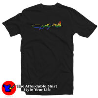 Dolly Parton Butterfly Logo Pride Flag T Shirt