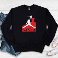 Air Santa Funny Xmas Basketball Parody Sweatshirt