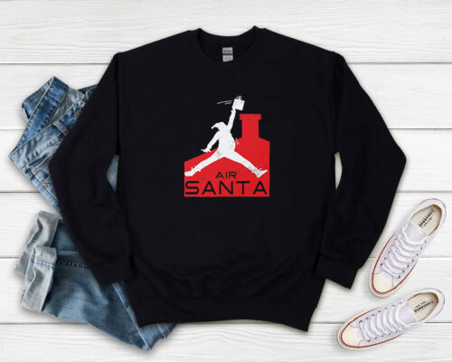 Air Santa Funny Xmas Basketball Parody Sweatshirt 500x400 Air Santa Funny Xmas Basketball Parody Sweatshirt