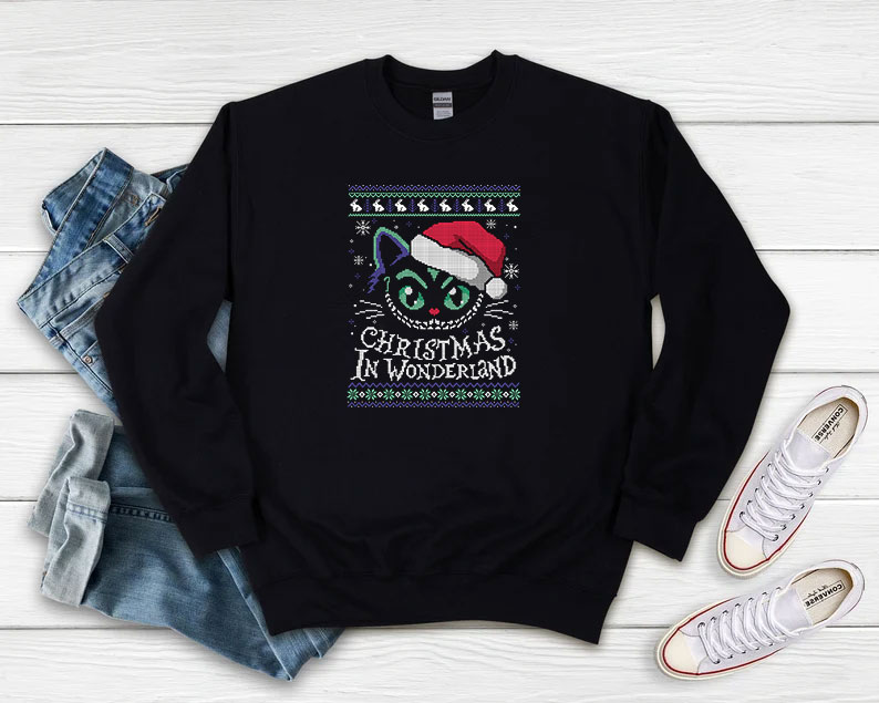 Cheshire Cat Christmas In Wonderland Ugly Christmas Sweatshirt 510x408 image Cheshire Cat Christmas In Wonderland Ugly Christmas Sweatshirt 510x408 Cheshire Cat Christmas In Wonderland Ugly Christmas Sweatshirt